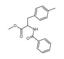 N-benzoyl-(R,S)-4-methylphenylalanine methyl ester结构式