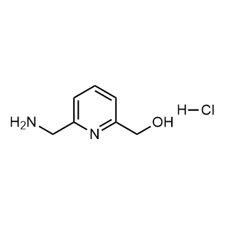 (6-(氨基甲基)吡啶-2-基)甲醇盐酸盐结构式