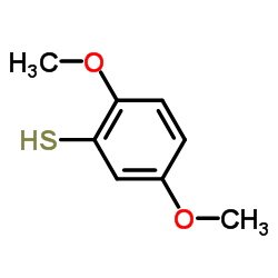 2,5-二甲氧基苯硫酚结构式