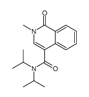 2-methyl-1-oxo-N,N-di(propan-2-yl)isoquinoline-4-carboxamide结构式