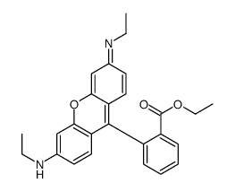 ethyl 2-(6-ethylamino-3-ethylimino-xanthen-9-yl)benzoate结构式