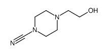 1-Piperazinecarbonitrile,4-(2-hydroxyethyl)-(9CI)结构式