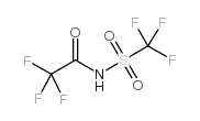 N-(Trifluoromethanesulfonyl)trifluoroacetamide Structure