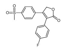4-(4-氟苯基)-3-(4-甲基磺酰基苯基)-2H-呋喃-5-酮结构式