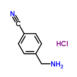 4-(Aminomethyl)benzonitrile hydrochloride Structure