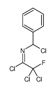 2,2-dichloro-N-[chloro(phenyl)methyl]-2-fluoroethanimidoyl chloride结构式