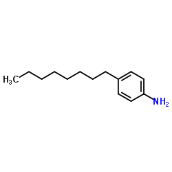 4-辛基苯胺结构式