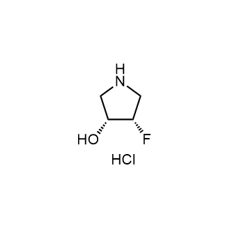 (3R,4S)-4-氟吡咯烷-3-醇盐酸盐结构式
