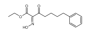 ethyl 2-(hydroxyimino)-3-oxo-7-phenylheptanoate结构式