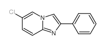 6-氯-2-苯基-咪唑并[1,2-a]吡啶结构式