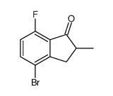 4-bromo-7-fluoro-2-methyl-2,3-dihydroinden-1-one Structure