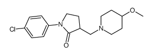 1-(4-chlorophenyl)-3-[(4-methoxypiperidin-1-yl)methyl]pyrrolidin-2-one结构式