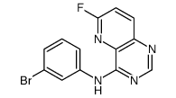 N-(3-Bromophenyl)-6-fluoropyrido[3,2-d]pyrimidin-4-amine结构式