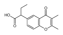 2-(2,3-dimethyl-4-oxochromen-6-yl)butanoic acid结构式