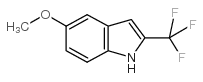 5-甲氧基-2-(三氟甲基)-1H-吲哚结构式