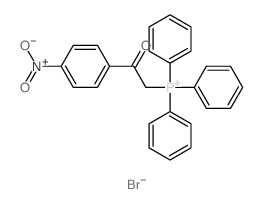 [2-(4-nitrophenyl)-2-oxo-ethyl]-triphenyl-phosphanium结构式