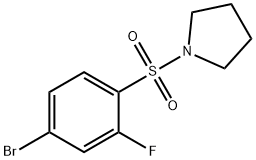 1-(4-bromo-2-fluorobenzenesulfonyl)pyrrolidine Structure