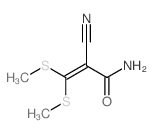 2-氰基-3,3-双(甲基硫代)丙烯酰胺结构式