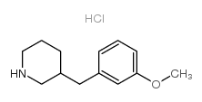 3-(3-甲氧基苄基)哌啶盐酸盐结构式