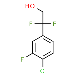 2-(4-氯-3-氟苯基)-2,2-二氟乙烷-1-醇结构式