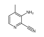 3-氨基-4-甲基-2-吡啶甲腈结构式