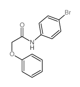 N-(4-bromophenyl)-2-phenoxy-acetamide结构式