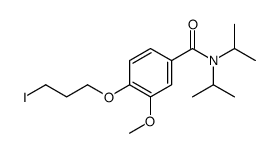 4-(3-iodopropoxy)-3-methoxy-N,N-di(propan-2-yl)benzamide结构式