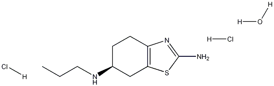 (S)-N6-Propyl-4,5,6,7-tetrahydrobenzo[d]thiazole-2,6-diamine dihydrochloride hydrate Structure