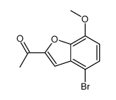 1-(4-Bromo-7-methoxy-1-benzofuran-2-yl)ethanone结构式