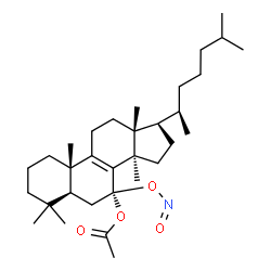 7β-(Nitrosooxy)lanost-8-en-7α-ol acetate结构式