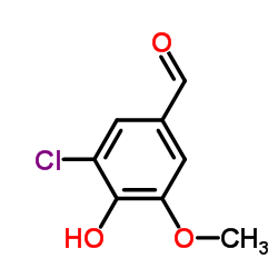 Vanillin, 5-chloro- structure