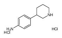 4-(3-哌啶基)苯胺二盐酸盐结构式