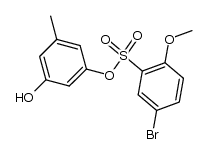 3-(5-bromo-2-methoxyphenylsulfonyloxy)-5-methylphenol Structure