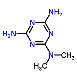 2,4-二氨基-6-二甲氨基-1,3,5-三嗪结构式