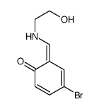 4-bromo-6-[(2-hydroxyethylamino)methylidene]cyclohexa-2,4-dien-1-one结构式