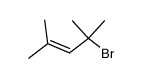 2,4-dimethyl-4-bromo-2-pentene Structure