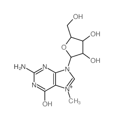 Guanosine, 7-methyl-,inner salt (9CI) Structure
