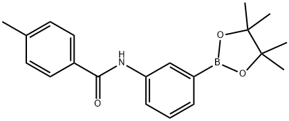 4-(对甲苯甲酰氨基)苯硼酸频哪醇酯结构式