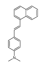 N,N-dimethyl-4-(trans-2-[1]naphthyl-vinyl)-aniline结构式
