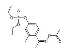 [1-(4-diethoxyphosphinothioyloxy-2-methyl-phenyl)ethylideneamino] acet ate Structure