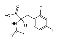 (R)-2-acetamido-3-(2,4-difluorophenyl)propanoic acid结构式