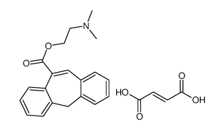 (E)-but-2-enedioic acid,2-(dimethylamino)ethyl 11H-dibenzo[2,1-a:2',1'-e][7]annulene-5-carboxylate Structure