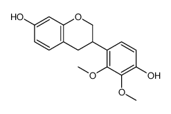 3,4-Dihydro-3-(4-hydroxy-2,3-dimethoxyphenyl)-2H-1-benzopyran-7-ol结构式