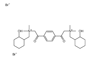 (2-hydroxycyclohexyl)methyl-[2-[4-[2-[(2-hydroxycyclohexyl)methyl-dimethylazaniumyl]acetyl]phenyl]-2-oxoethyl]-dimethylazanium,dibromide Structure