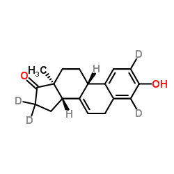 马烯雌酮-2,4,16,16-d4结构式