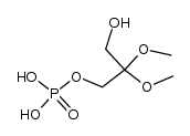 (3-hydroxy-2,2-dimethoxy)propyl dihydrogen phosphate Structure