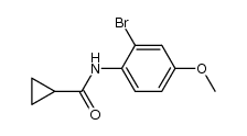 N-(2-bromo-4-methoxyphenyl)cyclopropanecarboxamide Structure