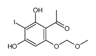 1-[2,4-dihydroxy-3-iodo-6-(methoxymethoxy)phenyl]ethanone Structure