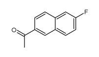 1-(6-氟萘-2-基)乙酮结构式