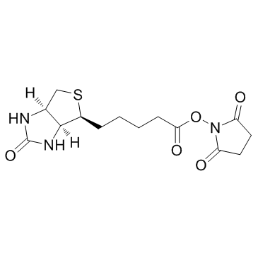 (+)生物素-N-琥珀酰亚胺基酯结构式